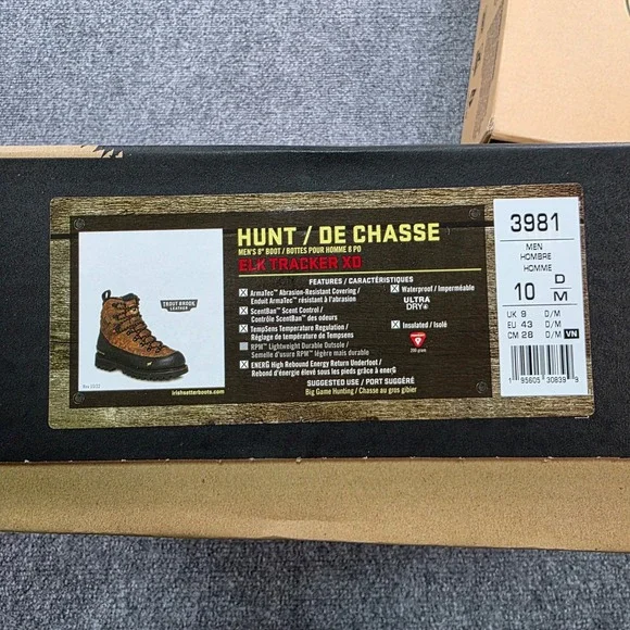 Irish Setter Red Wing 3981 Elk Tracker XD 200G Waterproof Insulated Hunting Boot - Picture 10 of 10